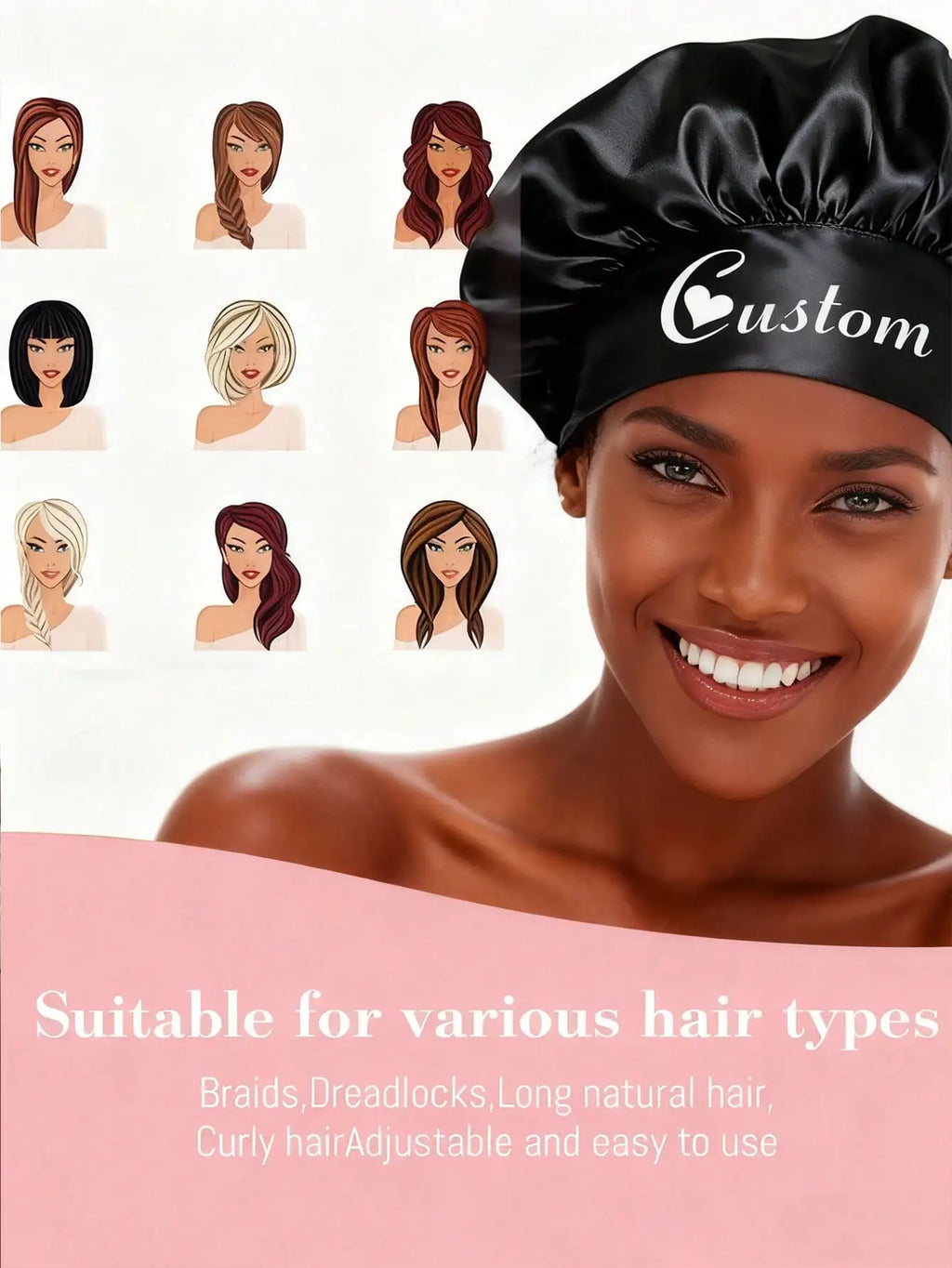 Satin Sleep Bonnet | Protect Your Hair Overnight